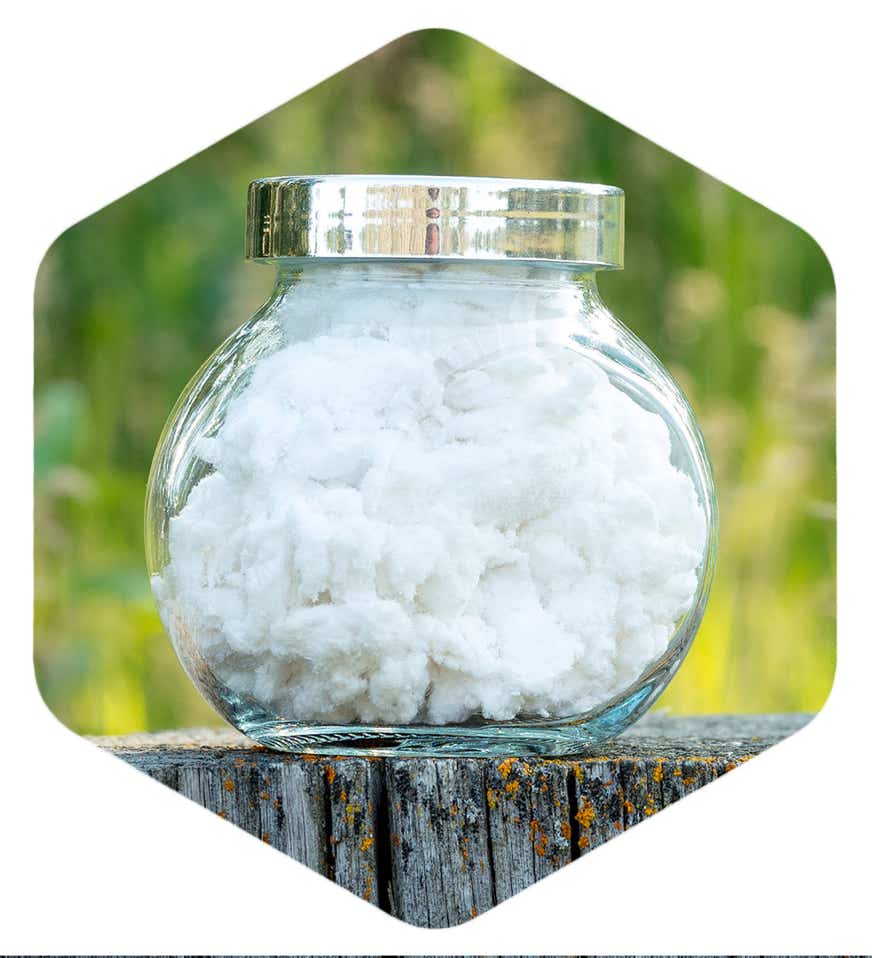 White creative vase with decorative artificial plants and organic soap with body brush placed near set of bamboo toothbrushes in ceramic holder and dark glass reusable bottle of lotion